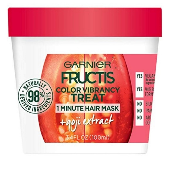 Garnier Fructis Goji extract 1 minute hair mask Set of two - Picture 1 of 6